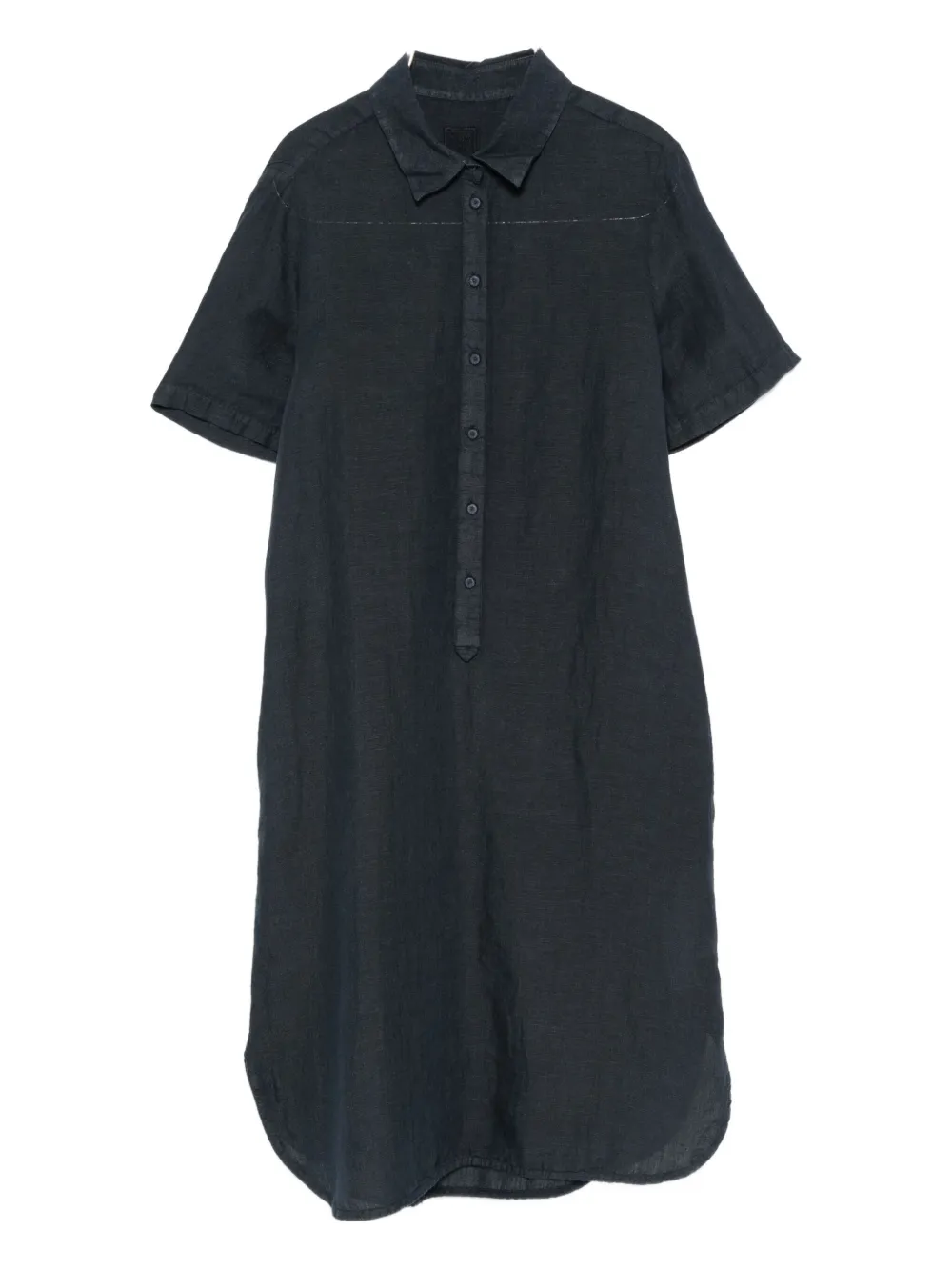 120% Lino Linen Dress In Black
