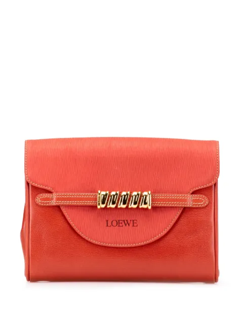 Loewe Pre-Owned 2000-2025 Leather Velazquez Twist clutch bag