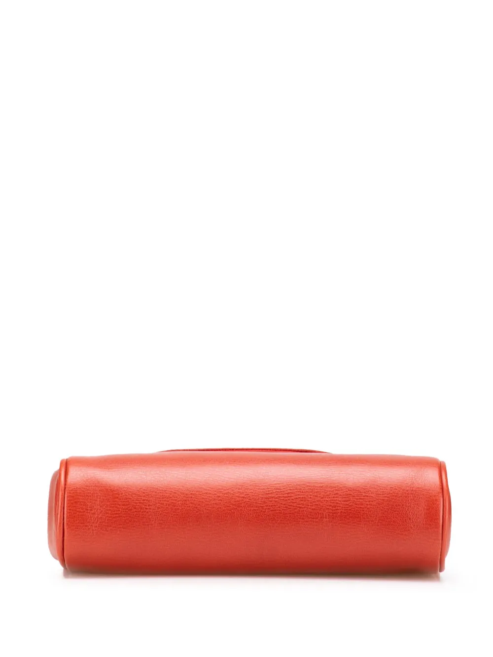 Pre-owned Loewe 2000-2025 Leather Velazquez Twist Clutch Bag In Red