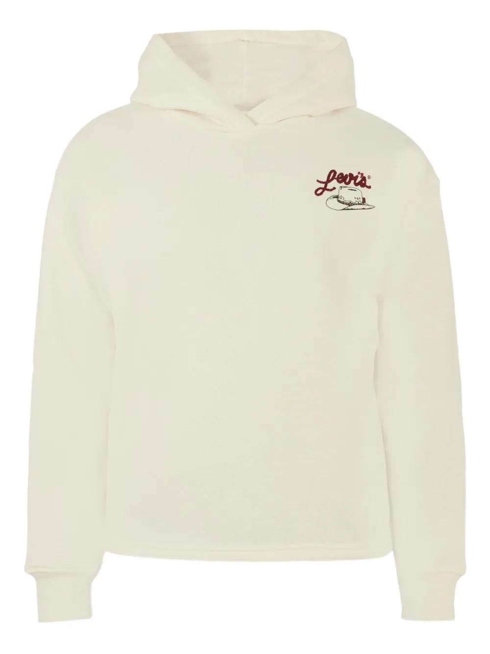 Levi's Kids Hoodie met print Beige