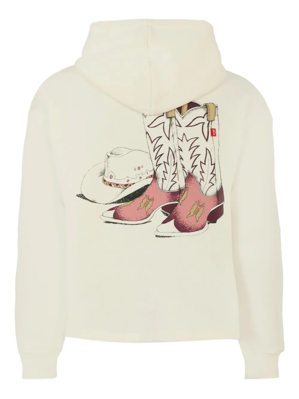 Levi's Kids Hoodie met print Beige
