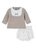 Paz Rodriguez elasticated-waist bloomers set - Neutrals