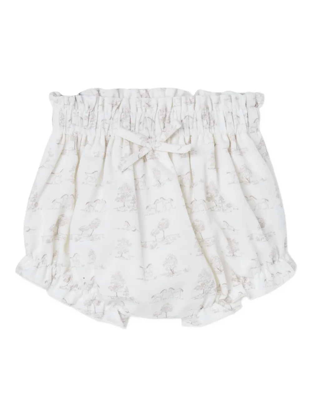 Paz Rodriguez Elasticated-waist Bloomers Set In Multi