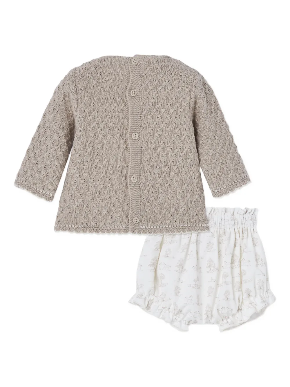Paz Rodriguez Elasticated-waist Bloomers Set In Multi