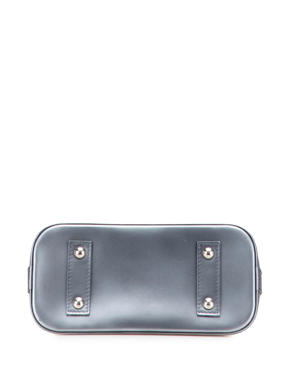 Pre-owned Louis Vuitton 2015 Epi Alma Bb Satchel In Silver