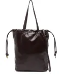 ISABEL MARANT Silven drawstring leather shoulder bag - Red