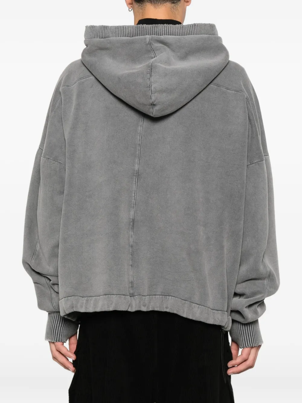 Thom Krom Hoodie van katoenblend Grijs
