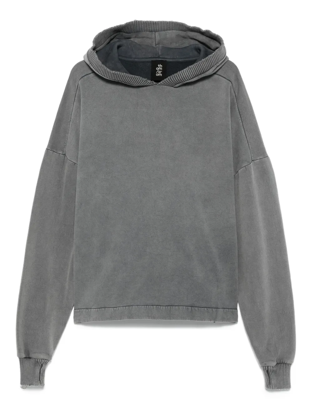 Thom Krom Hoodie van katoenblend Grijs
