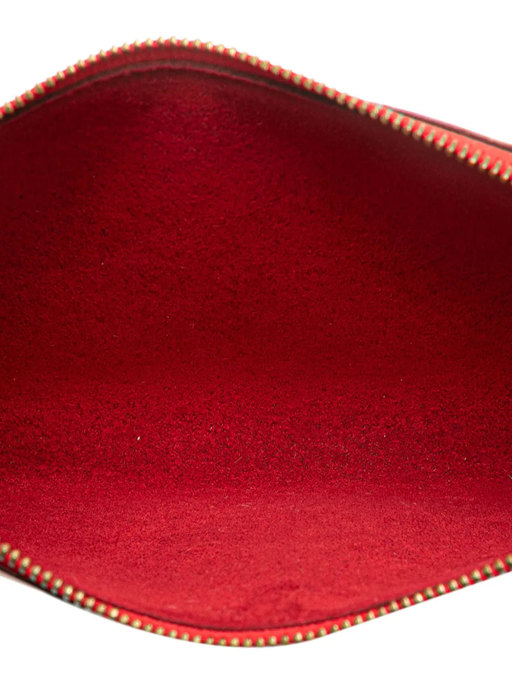 Pre-owned Louis Vuitton 2001 Epi Pochette Accessoires Shoulder Bag In Red