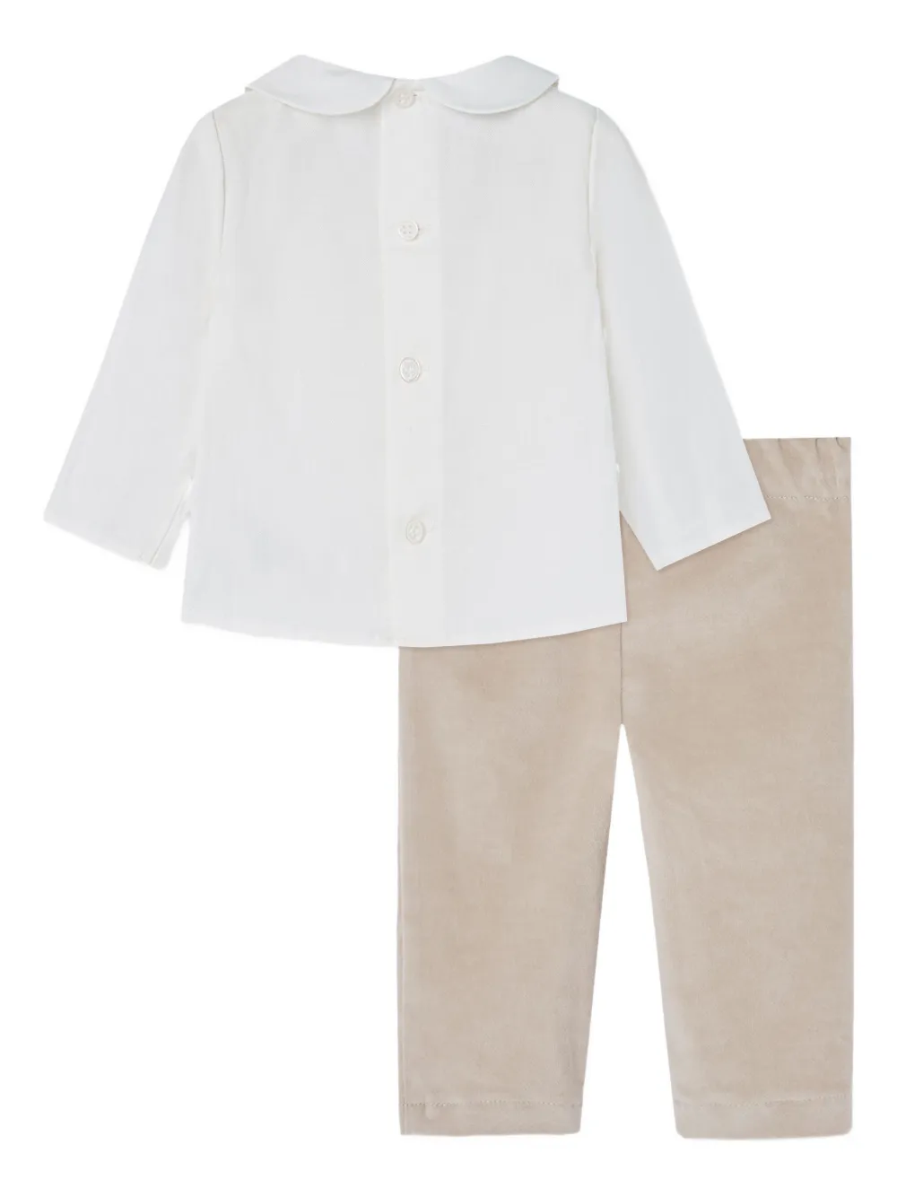 Paz Rodriguez Geplooide broek verfraaid met strik Beige