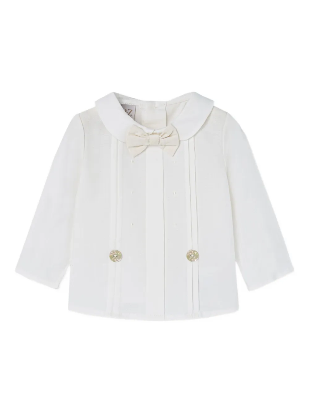 Paz Rodriguez Geplooide broek verfraaid met strik Beige