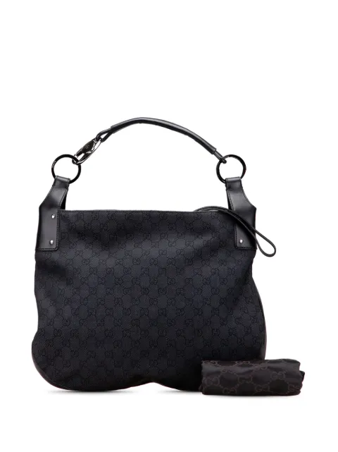 Gucci Pre-Owned 2000-2015 Large GG Denim Horsebit Classic Ring hobo bag