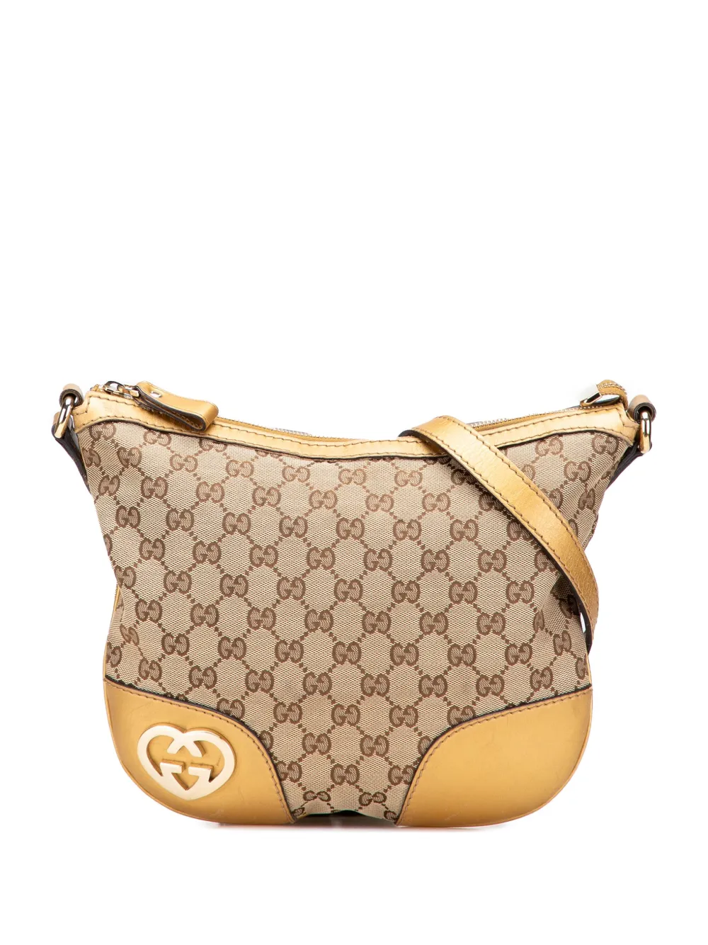 Gucci Pre-Owned 2000-2015 Small GG Canvas Lovely Heart crossbody bag - Gucci Pre-Owned 2000-2015 Small GG Canvas Lovely Heart crossbody bag -