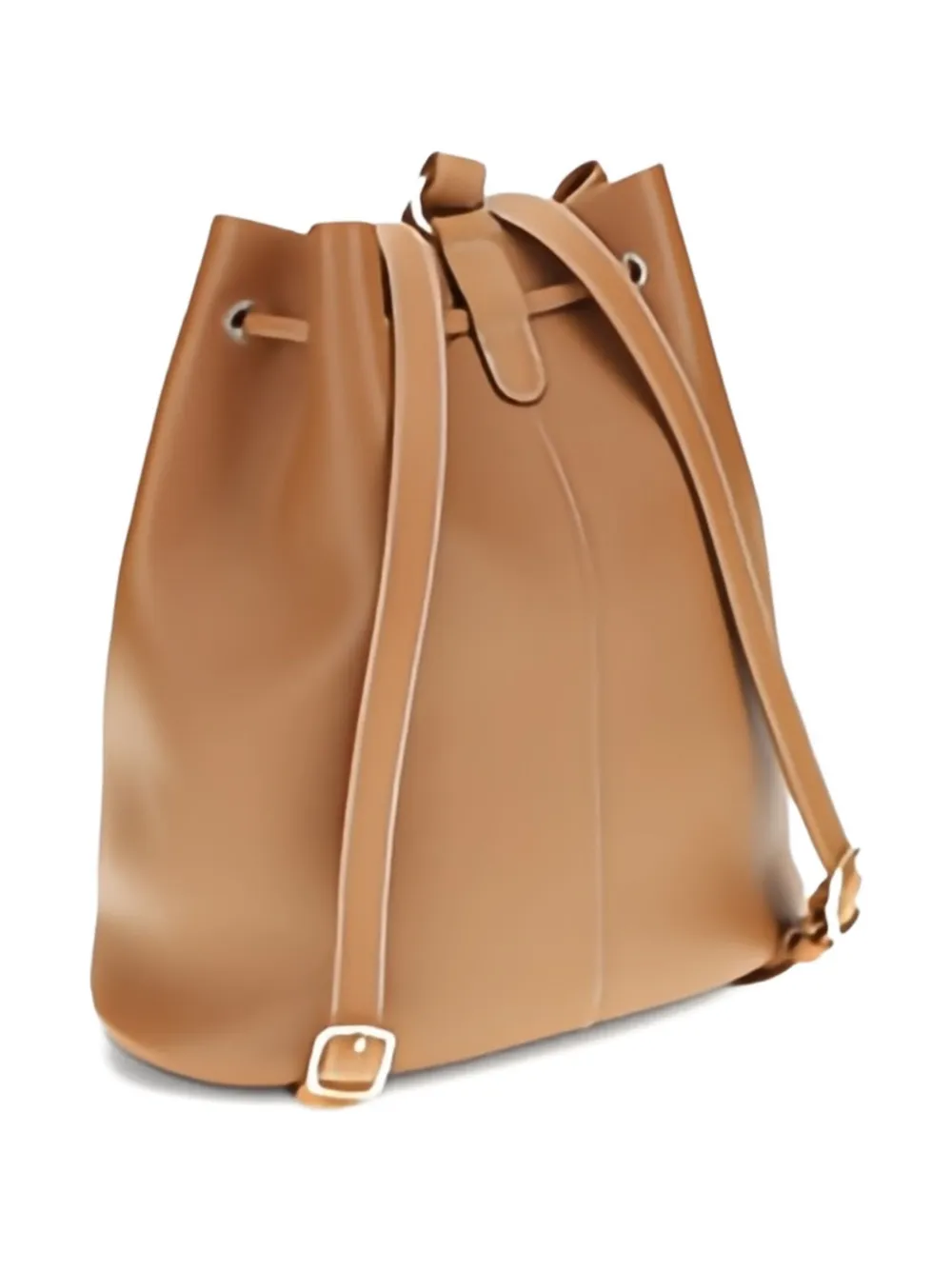 Loro Piana drawstring leather backpack - Bruin