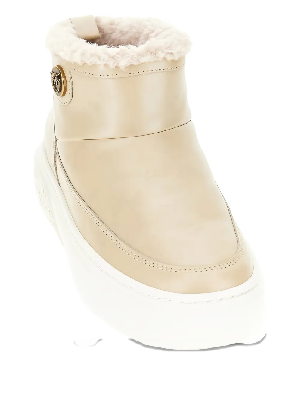 PINKO Yoko 22 platform boots Neutrals
