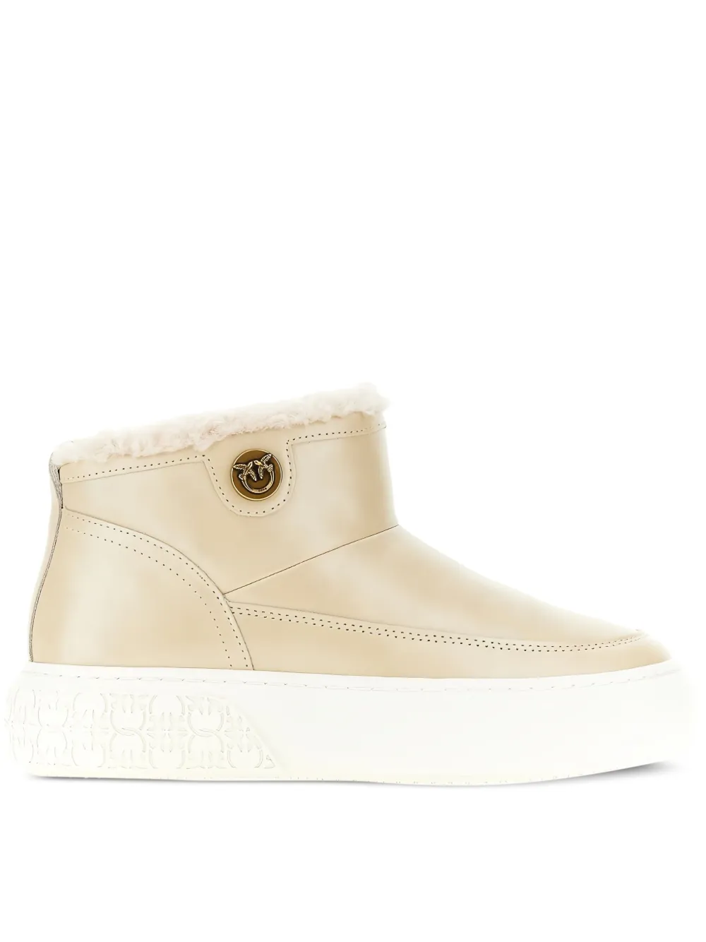 PINKO Yoko 22 platform boots Neutrals