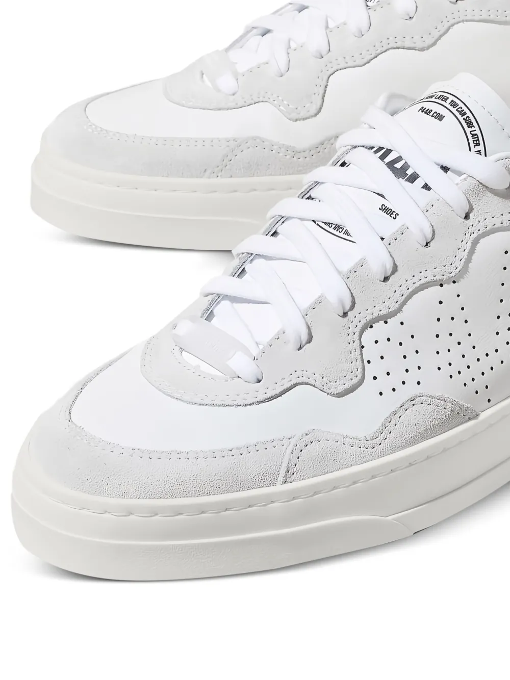 P448 Balo sneakers met geperforeerd detail Wit