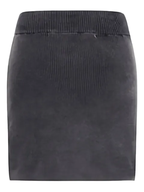 Alexander Wang ribbed logo-embossed skirt