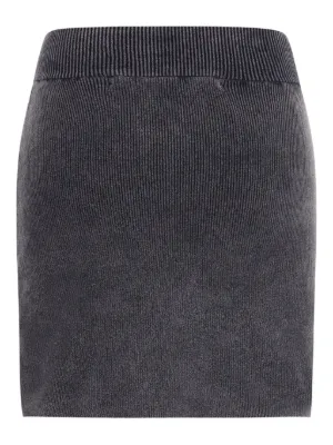 【ALEXANDERWANG】レディース アシンメトリースカート レザー ALEXANDER WANG レザー アシンメトリースカート レディース