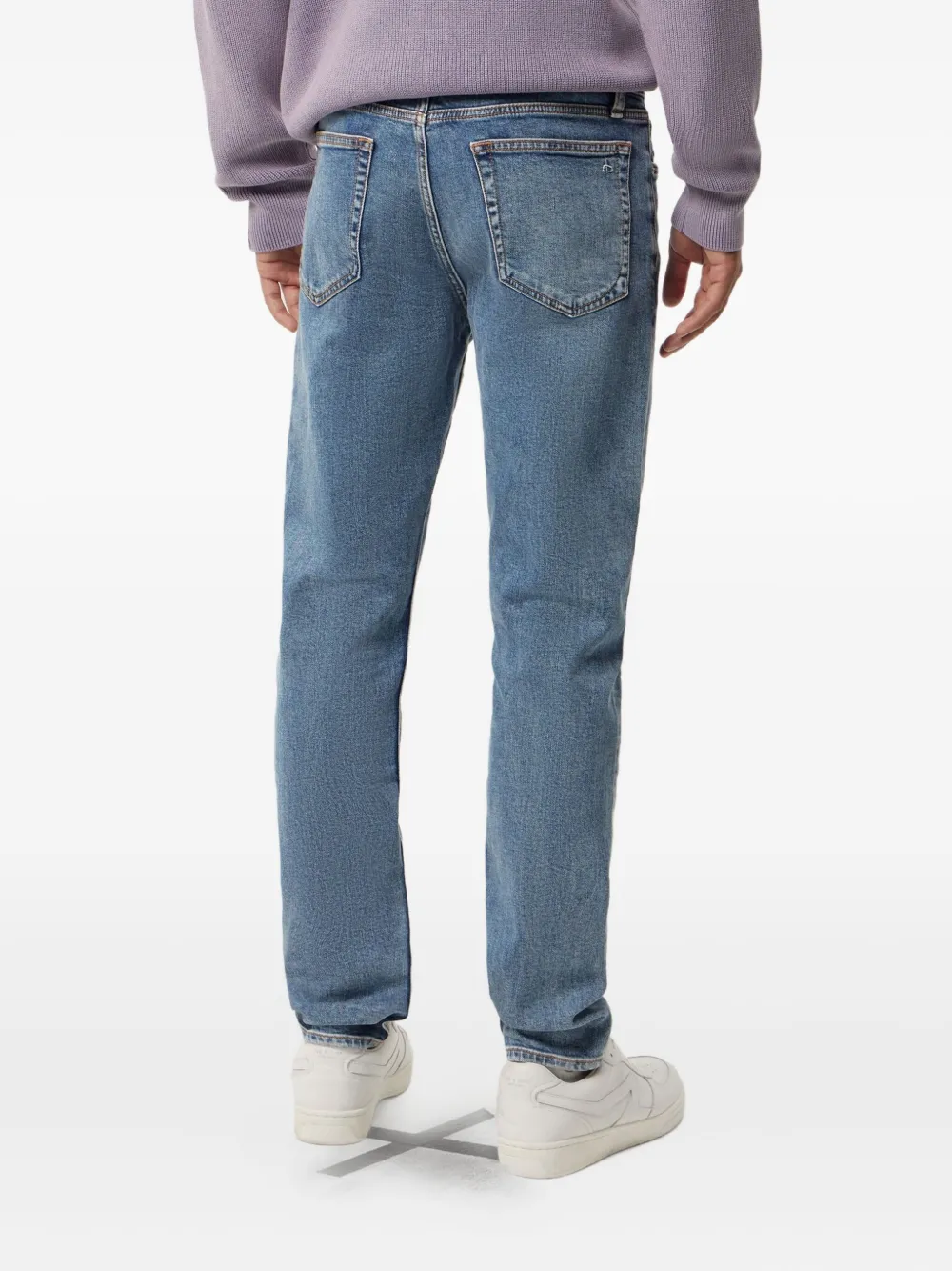 rag & bone Jeans met riemlussen Blauw