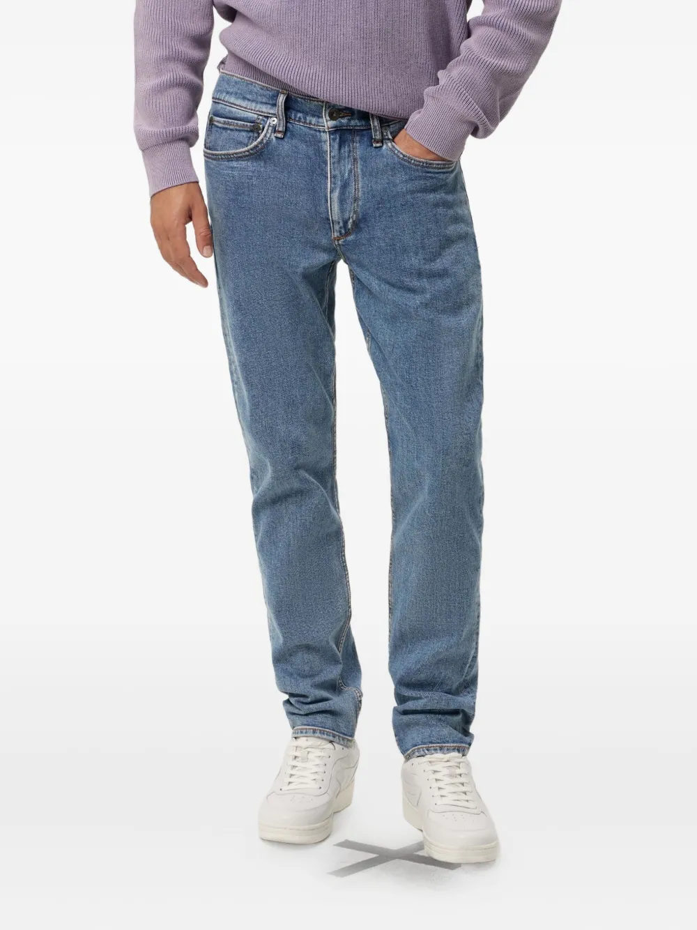 rag & bone Jeans met riemlussen Blauw