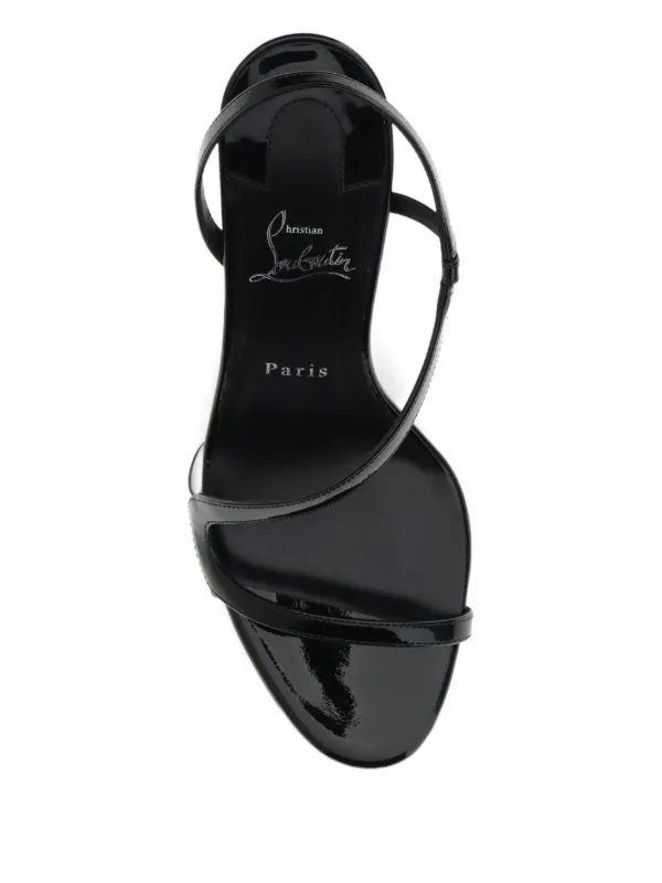 Christian Louboutin 80mm Rosa Z Slingback Leather Sandals