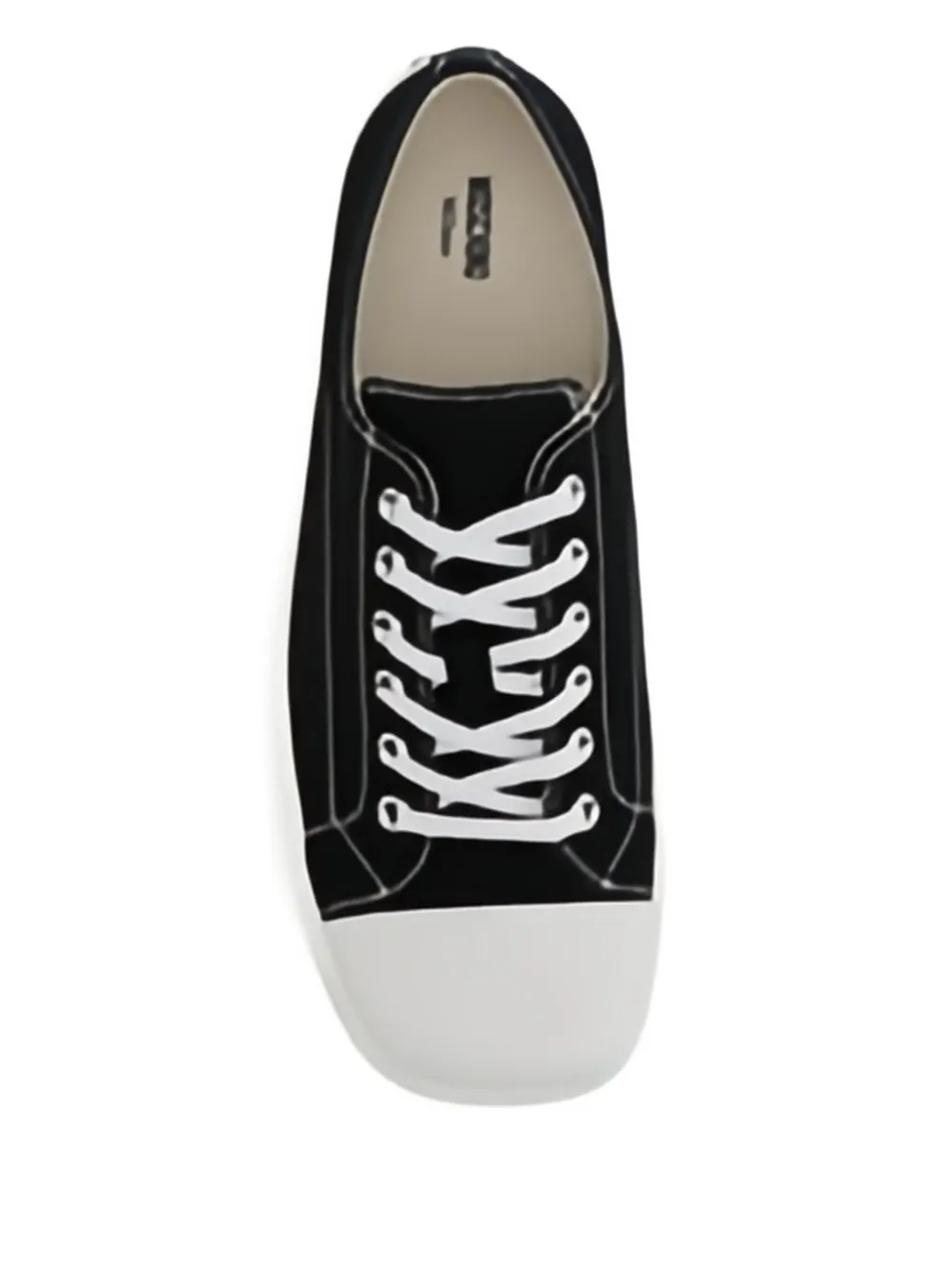Moschino lace-up canvas sneakers Black