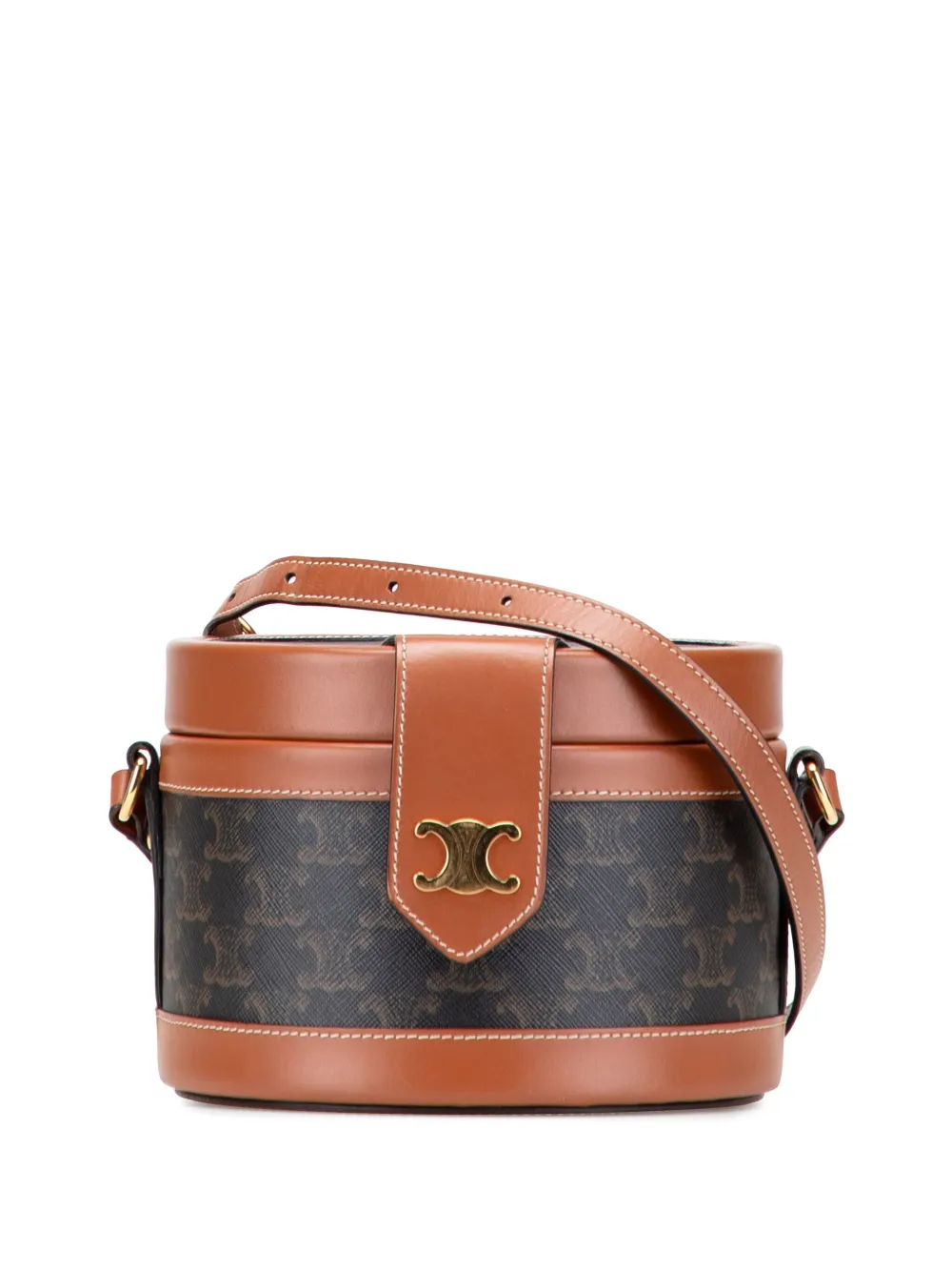 2020 Medium Triomphe Coated Canvas Tambour crossbody bag