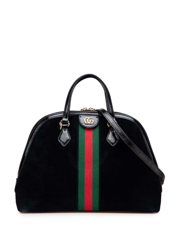 Gucci Pre-Owned 2016-2025 Medium Suede Ophidia Web Dome Satchel Black  FARFETCH PH