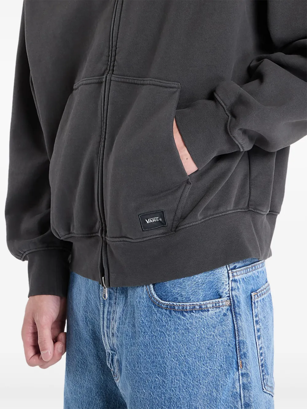Vans Hoodie met rits Zwart