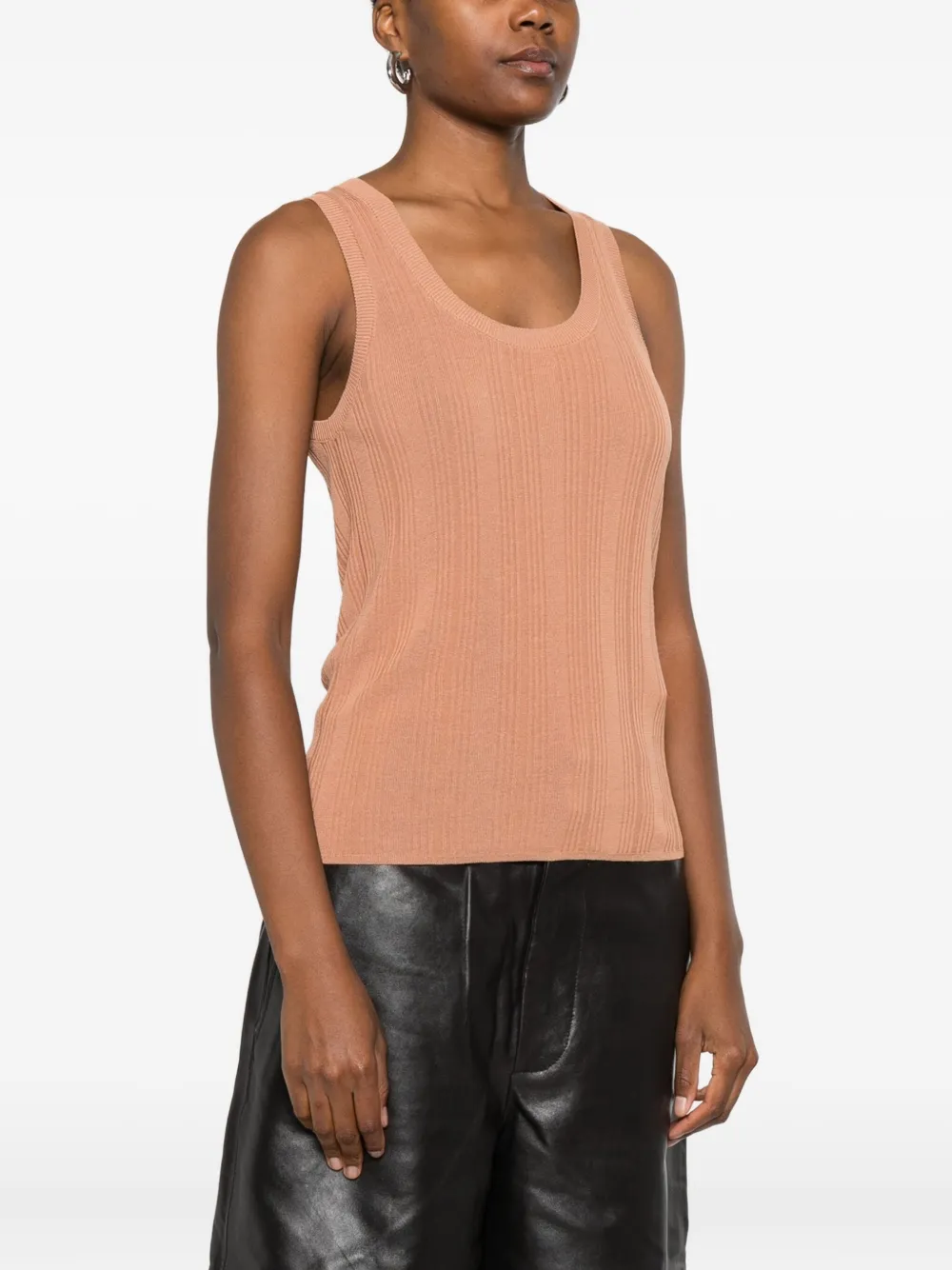  Weekend Max Mara Ribbed Round-neck Top - Neutrals 