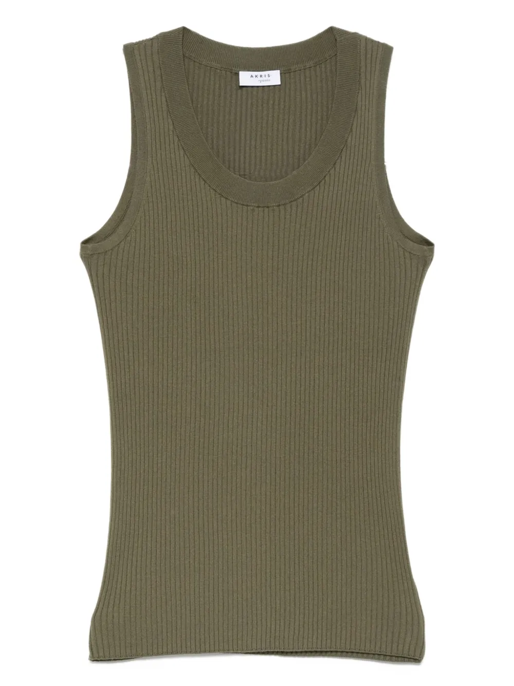 Akris Punto Geribbelde tanktop Groen