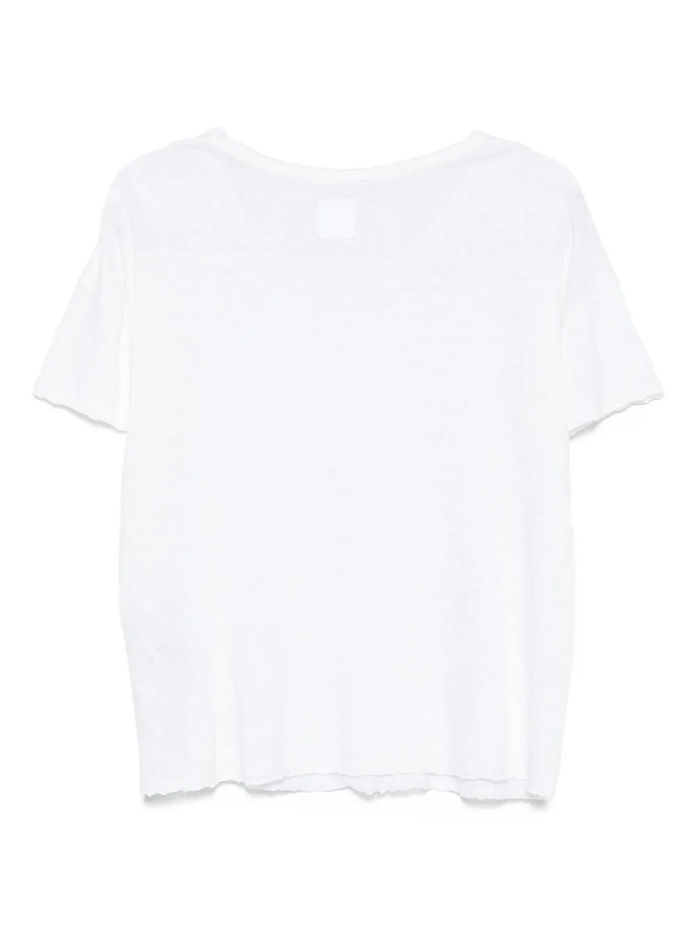 120% Lino Linnen T-shirt Wit