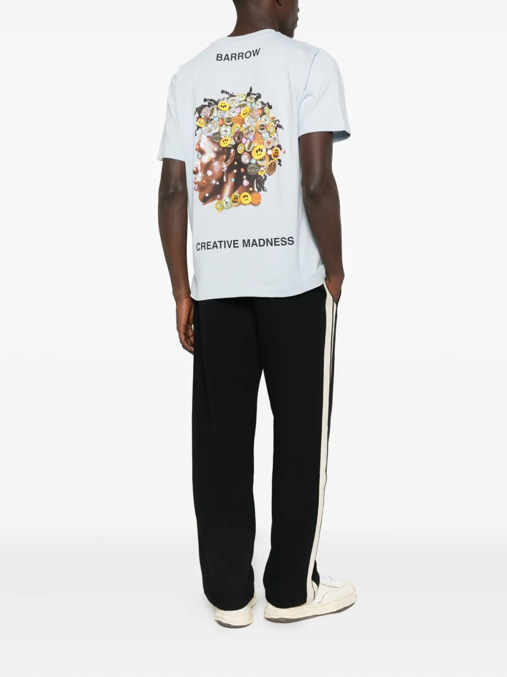 BARROW logo-embroidered T-shirt - Blauw