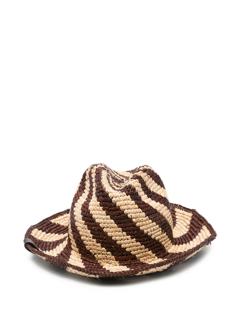 Weekend Max Mara Gestreepte hoed - Bruin