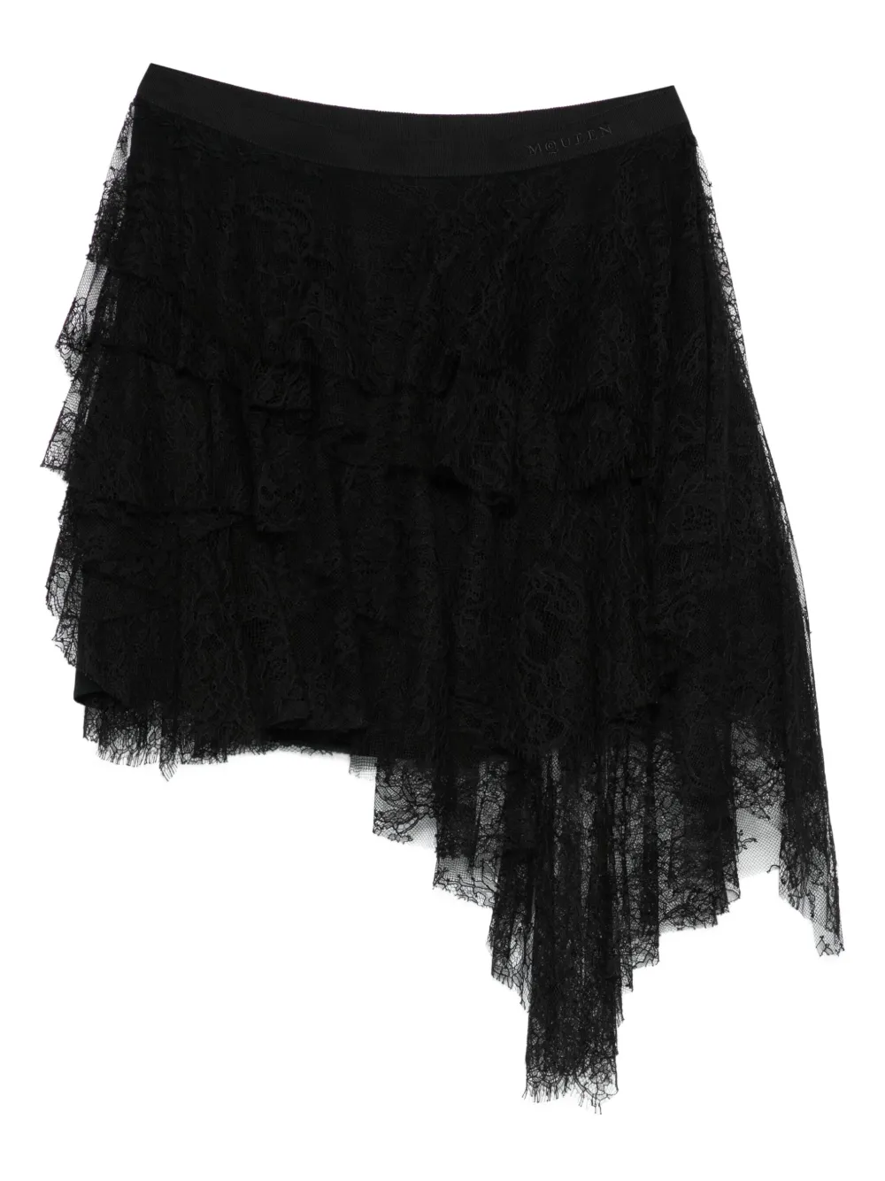 Alexander McQueen ruffled lace skirt | Black | Image 1