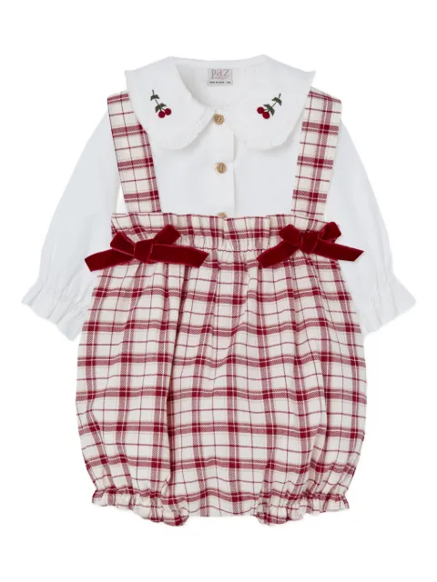 Paz Rodriguez checked-pattern set