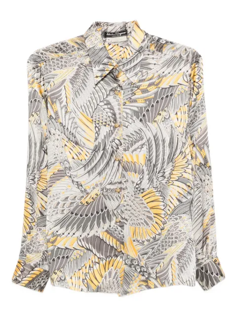 Ferragamo Pre-Owned 1980s wing silk shirt
