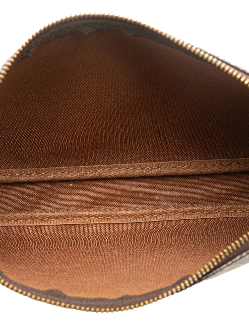Pre-owned Louis Vuitton 1999 Monogram Pochette Accessoires Shoulder Bag In Brown