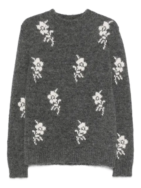 Jil Sander — floral-pattern crew-neck sweater