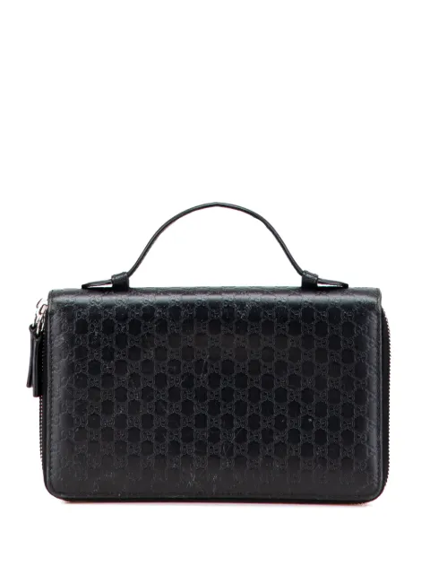 Gucci Pre-Owned محفظة طويلة 'ميكروغوتشيسيما' بسحاب كامل 2000-2015