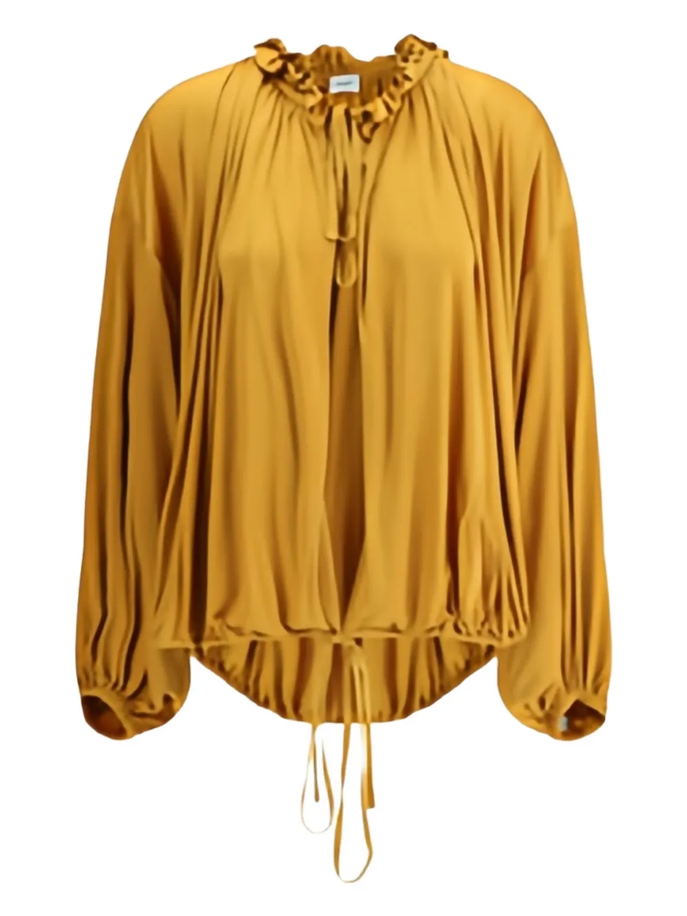 Saint Laurent Jersey Blouse In Orange