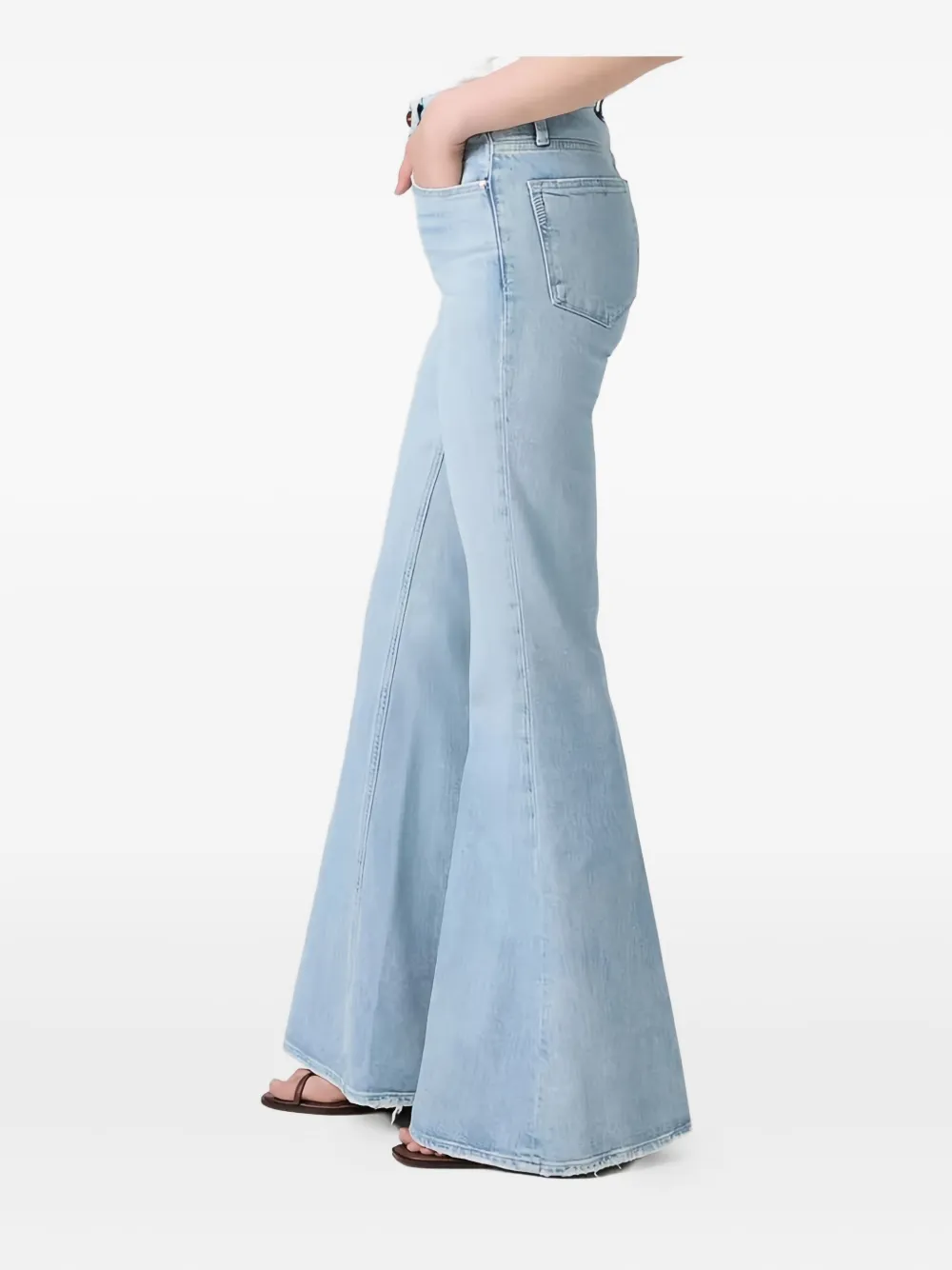 PAIGE Marlow jeans van katoenblend Blauw