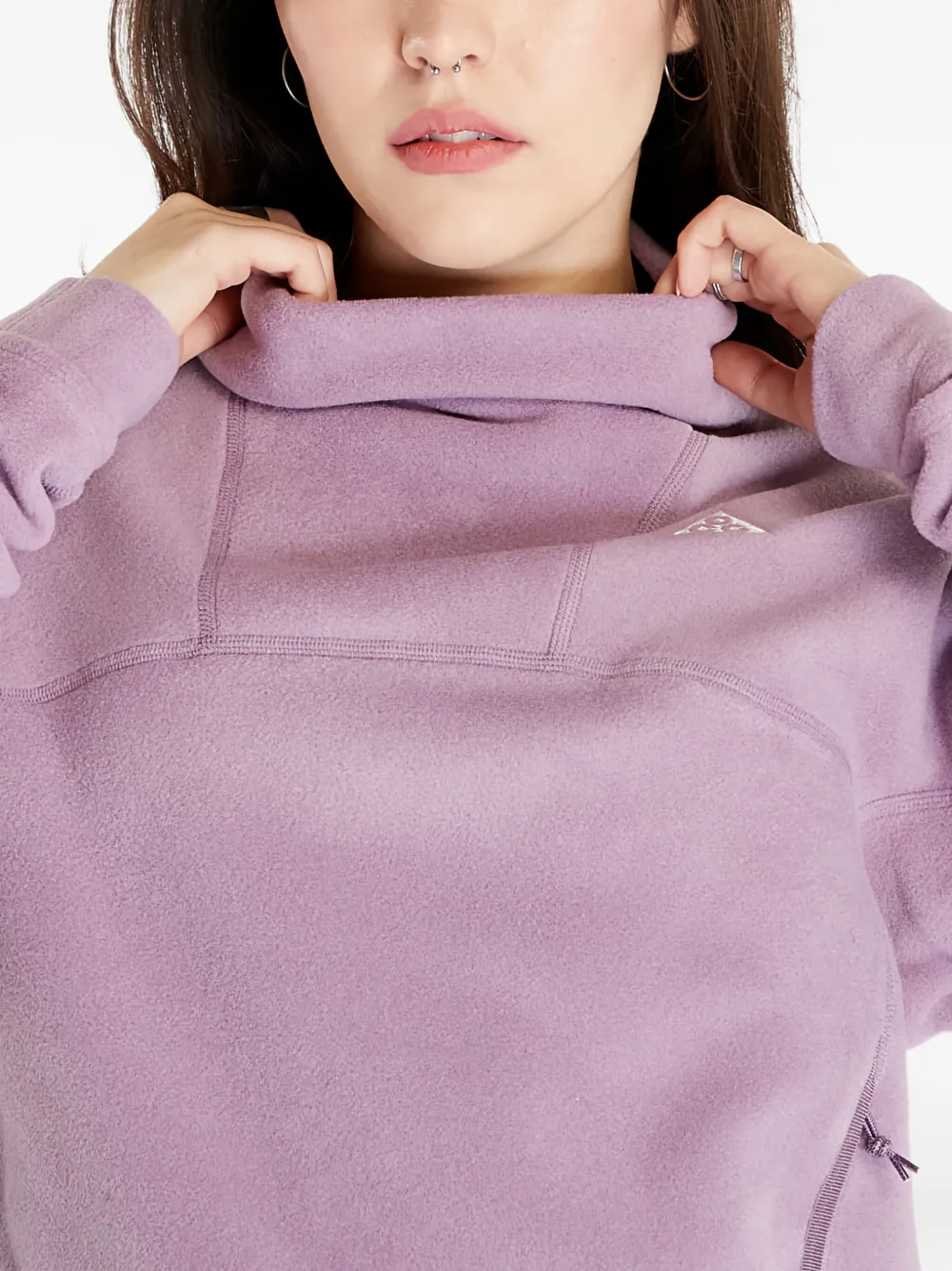 Nike Fleece sweater met hoge hals Paars