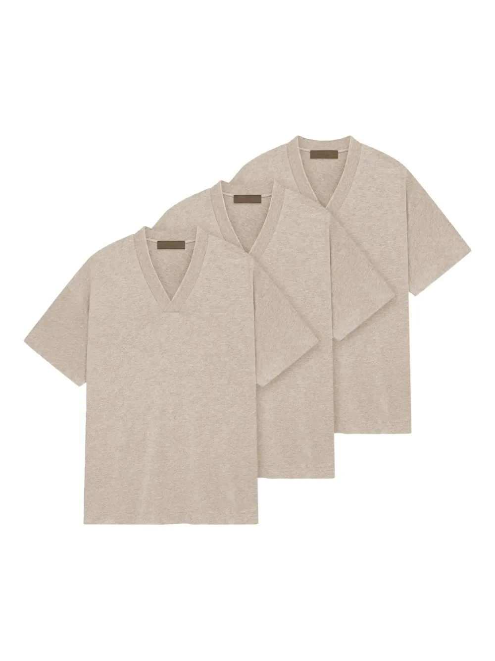 FEAR OF GOD ESSENTIALS V-neck short-sleeve T-shirt (pack of three) Grijs