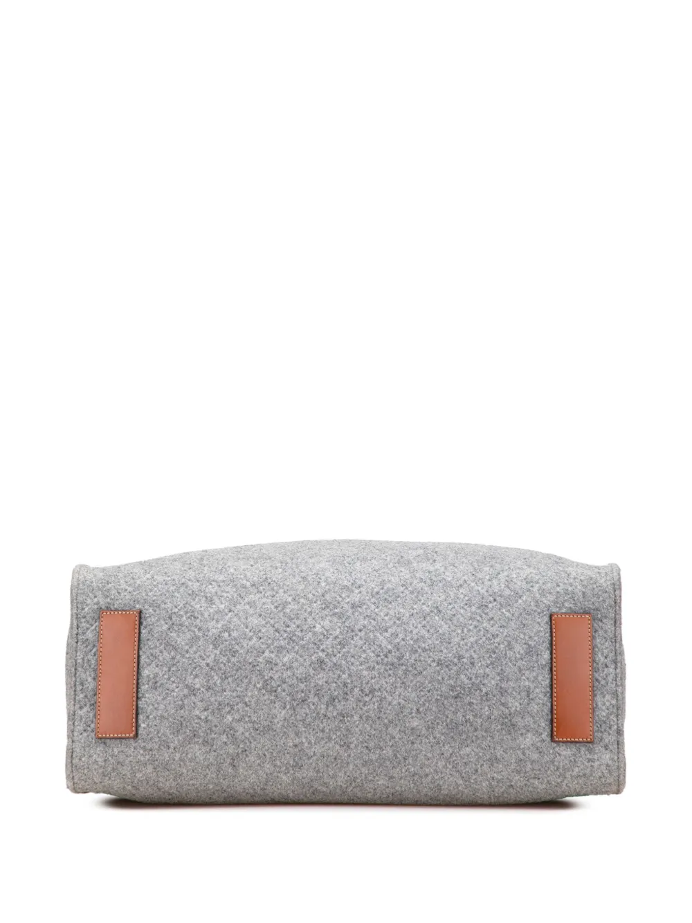 Pre-owned Gucci 2000-2015 Diamante Wool Tote Bag In Gray