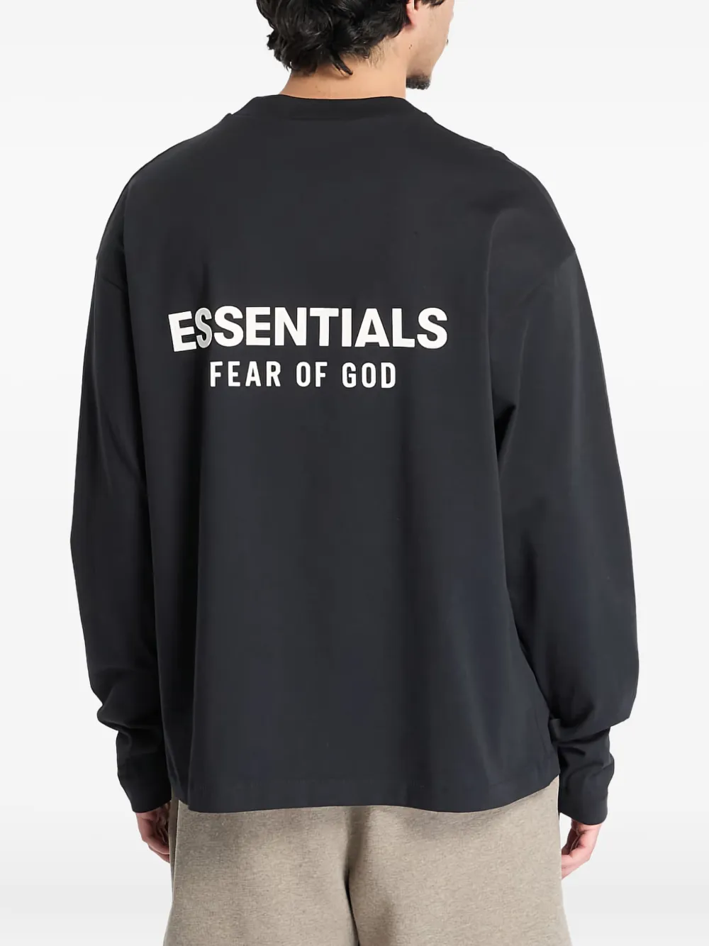 FEAR OF GOD ESSENTIALS T-shirt met logoprint Zwart