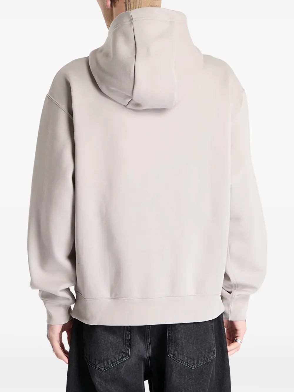 Nike Fleece Pullover Hoodie In Gray
