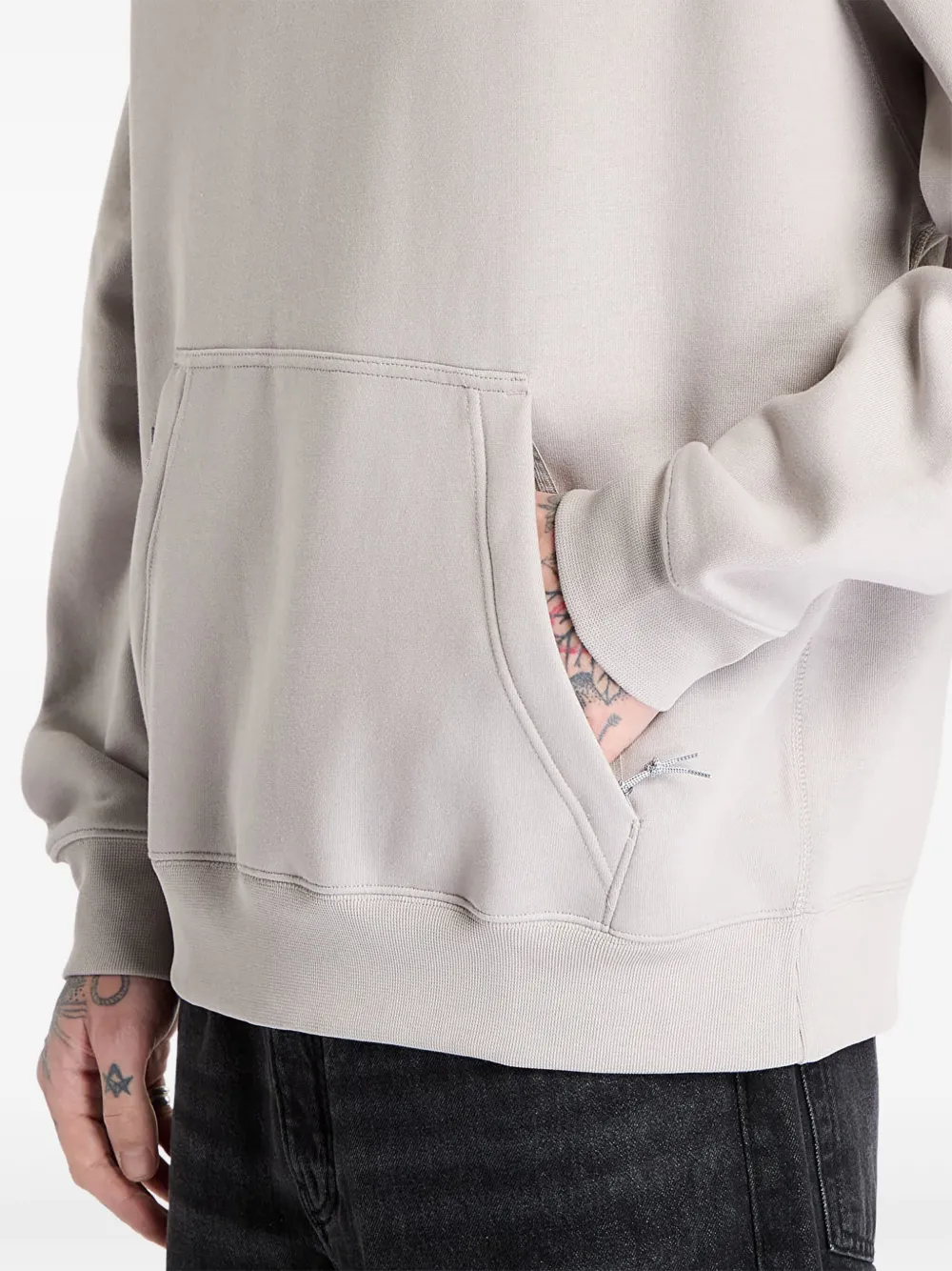Nike Fleece Pullover Hoodie In Gray