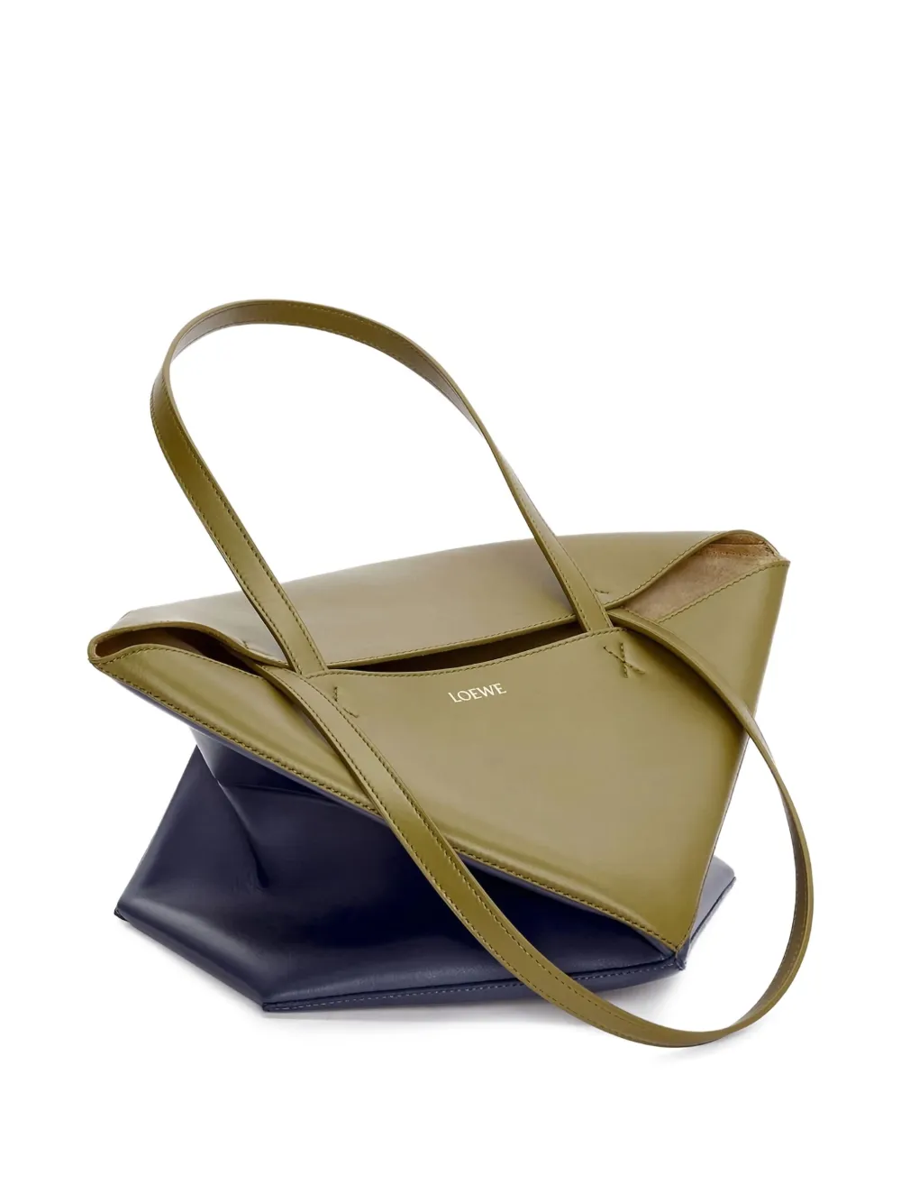 LOEWE Puzzle Fold shopper met geometrische vlakken Blauw